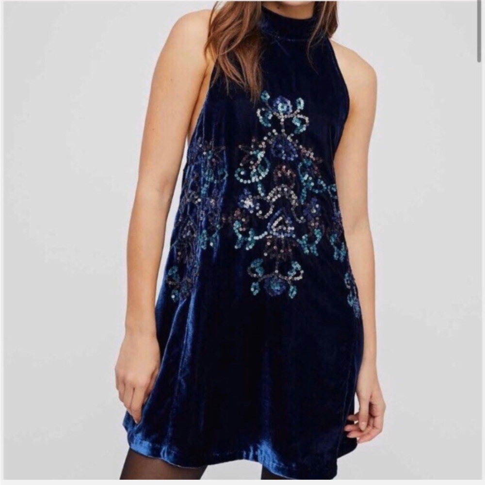 Velvet Free People Mod Shift Holiday Dress NWT - Picture 3 of 8